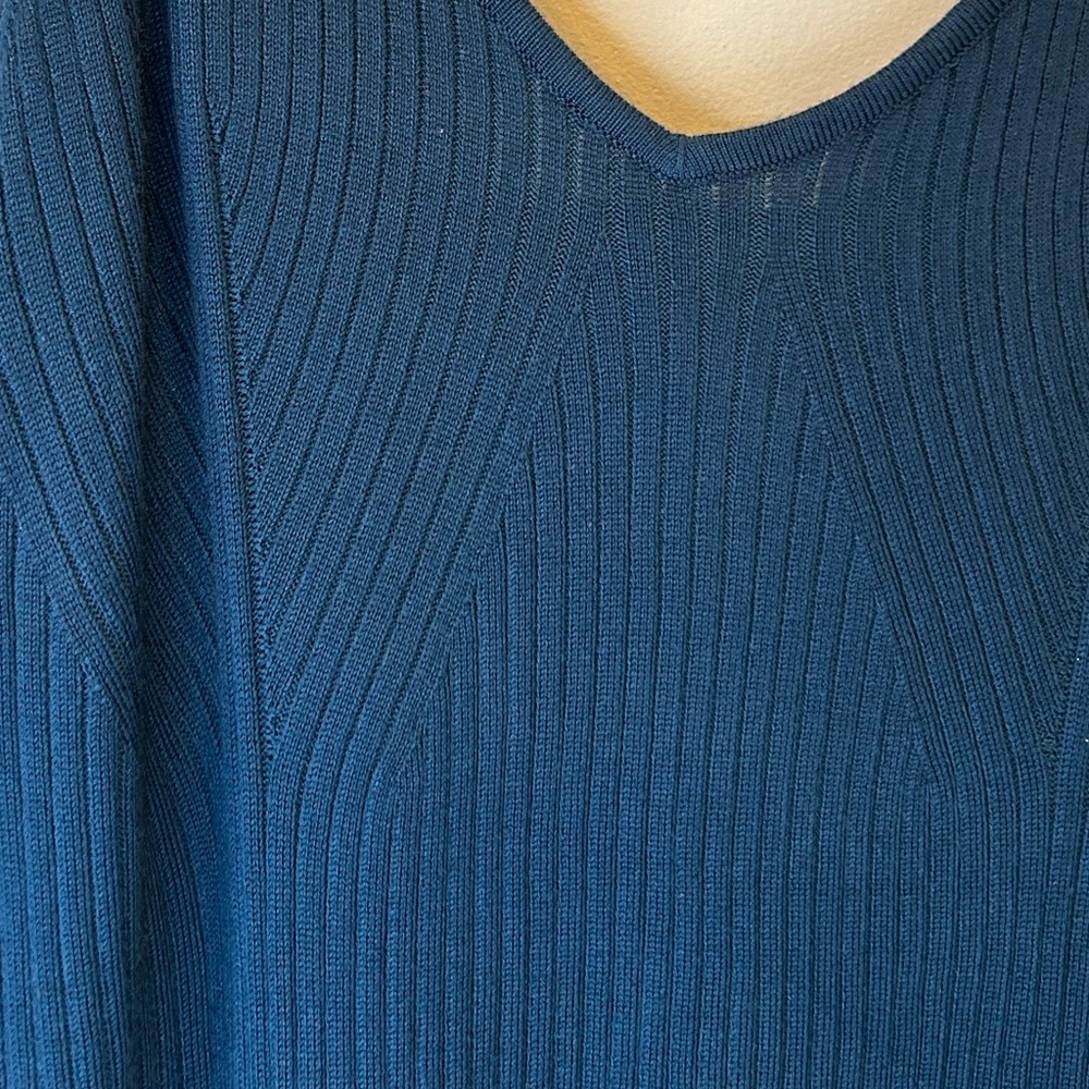 Teal Blue Bodycon Spaghetti Strap Sweater Dress XL - Picture 4 of 14